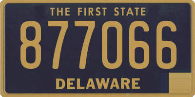 DE license plate 877066