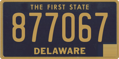 DE license plate 877067