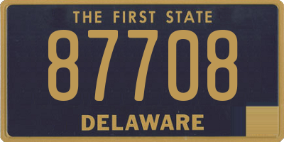 DE license plate 87708