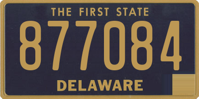 DE license plate 877084