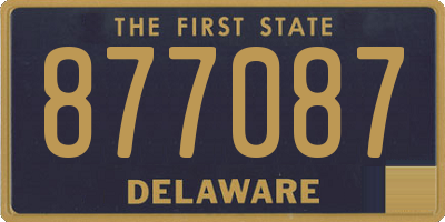 DE license plate 877087