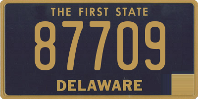 DE license plate 87709