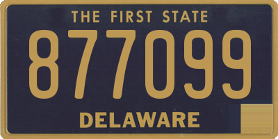 DE license plate 877099