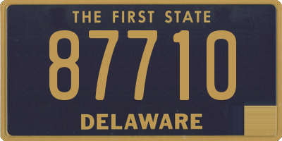 DE license plate 87710