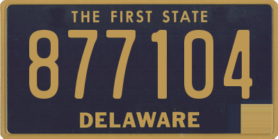 DE license plate 877104