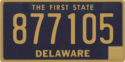 DE license plate 877105