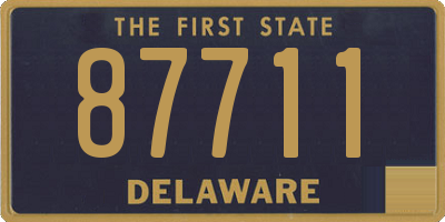 DE license plate 87711