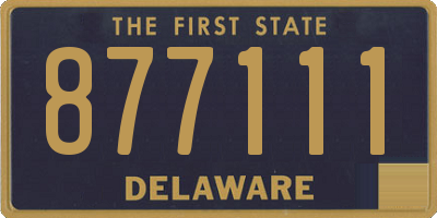 DE license plate 877111