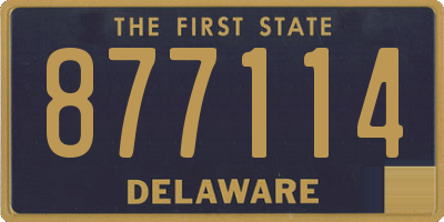 DE license plate 877114