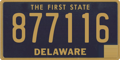 DE license plate 877116