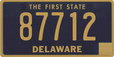 DE license plate 87712