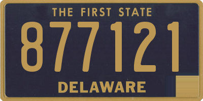 DE license plate 877121