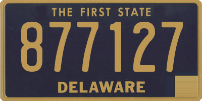 DE license plate 877127