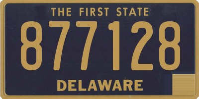 DE license plate 877128