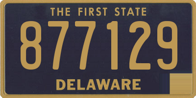 DE license plate 877129