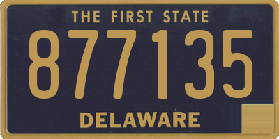 DE license plate 877135