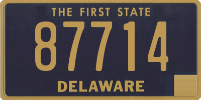 DE license plate 87714