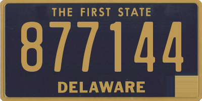 DE license plate 877144