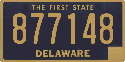 DE license plate 877148