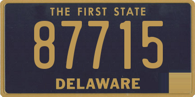 DE license plate 87715