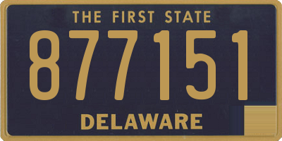 DE license plate 877151
