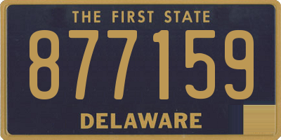 DE license plate 877159