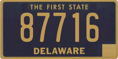 DE license plate 87716