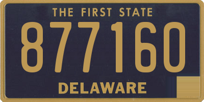 DE license plate 877160