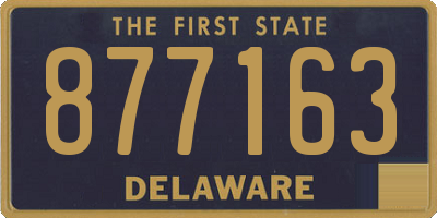 DE license plate 877163