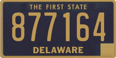 DE license plate 877164