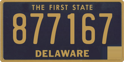 DE license plate 877167