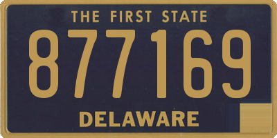 DE license plate 877169