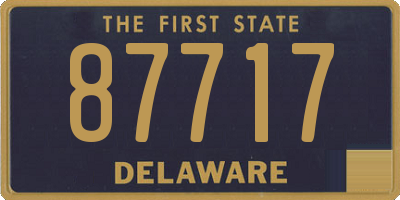 DE license plate 87717
