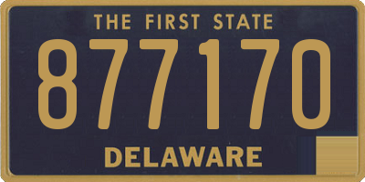 DE license plate 877170