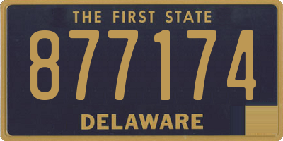 DE license plate 877174