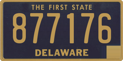 DE license plate 877176