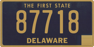 DE license plate 87718