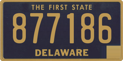 DE license plate 877186