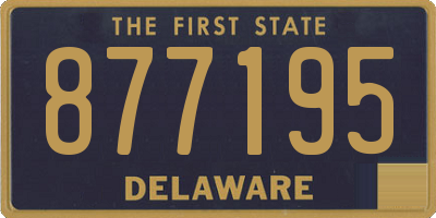 DE license plate 877195