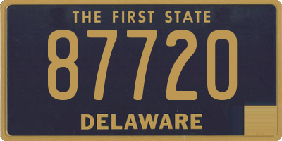 DE license plate 87720