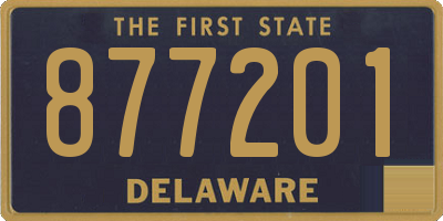 DE license plate 877201