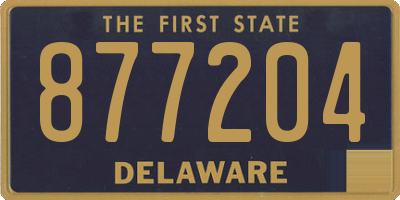 DE license plate 877204