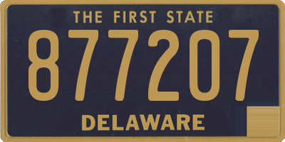 DE license plate 877207