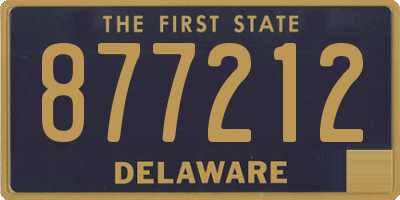 DE license plate 877212