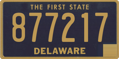 DE license plate 877217