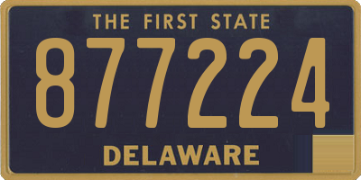 DE license plate 877224