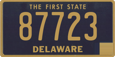 DE license plate 87723