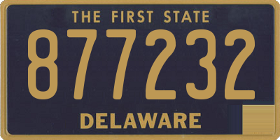 DE license plate 877232