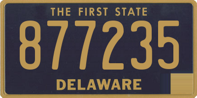 DE license plate 877235