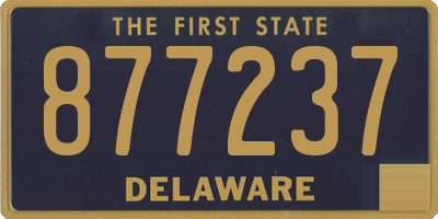 DE license plate 877237